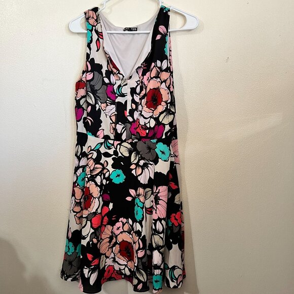 Express womens dress sleeve less, floral size 12 - Picture 1 of 10